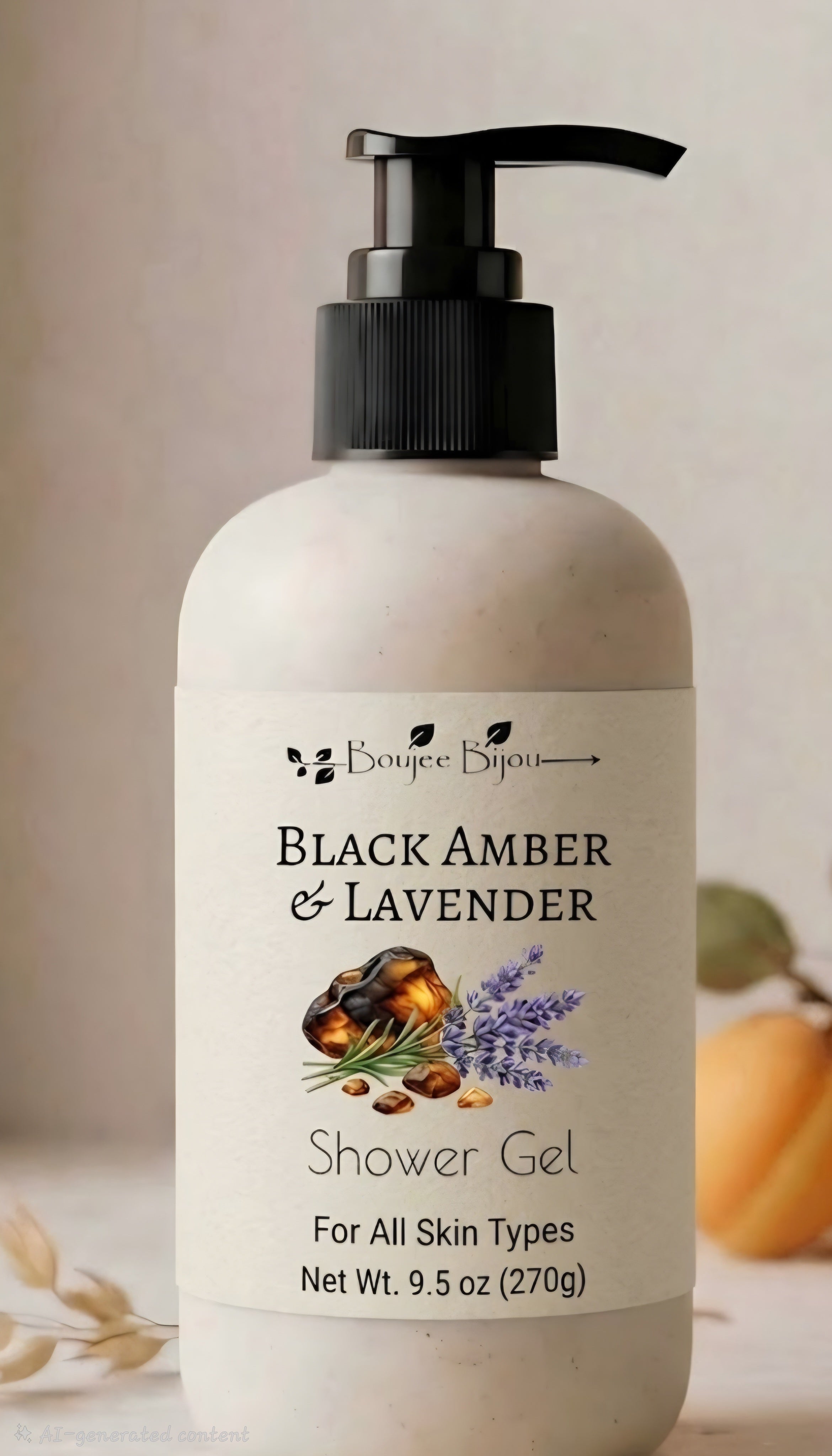 Black Amber & Lavender Shower Gel